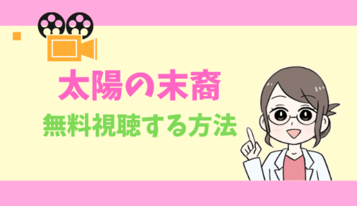 【公式無料動画】太陽の末裔の配信をフルで全話視聴する方法｜出演キャスト・あらすじ感想